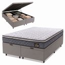 Ver imagem 2 de Cama Box Baú Casal Queen Colchão Espuma D33 Pillow Top Millenium Hellen