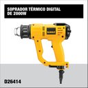 Ver imagem 4 de SOPRADOR TERMICO C/ VISOR DIGITAL 220V 2000W DEWALT D26414