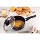Ver imagem 2 de Panela Tramontina Paris Antiaderente Starflon Max Chumbo com Tampa de Vidro 16 Cm 1,5 L Tramontina