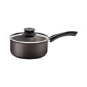 Ver imagem 1 de Panela Tramontina Paris Antiaderente Starflon Max Chumbo com Tampa de Vidro 16 Cm 1,5 L Tramontina