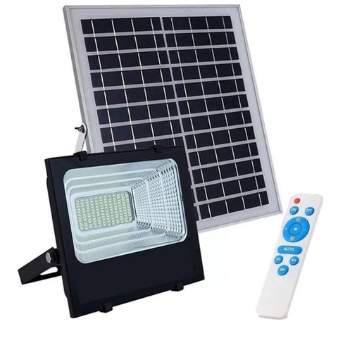 Refletor 300w Led Smd Solar Ip67 com Controle Remoto