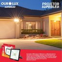 Ver imagem 3 de Projetor Led Slim 100w Preto 3000k - Ourolux Refletor Superled Slim 3000k 100w Bivolt Preto