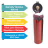 Garrafa Térmica Portátil Aço Inox Quente e Fria Garrafinha Vacuum Dourado 450ml - 3