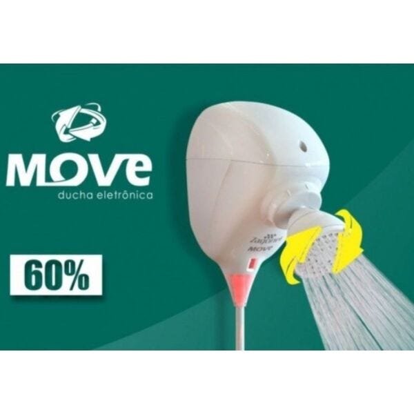 Chuveiro De Banheiro 220v Eletrônica Zagonel Move Maben - 3