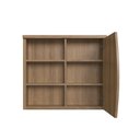 Ver imagem 3 de Armário Espelheira para Banheiro Laura com 1 Porta e Duas Prateleiras Mel