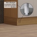 Ver imagem 5 de Balcão de Cozinha Pia 120cm 2 Pts e 3 Gav C/ Tampo Elegance Freijó/cinammon/quartzo Bege