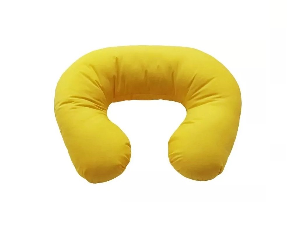 Almofada de Amamentação Formato U Happy Line - Amarelo