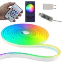 Ver imagem 1 de Fita Led Neon Aplicativo Celular Rgb 5 Metros Iluminaçao Decoraçao Ip68 Sala Quarto Mesa Gamer Sanca