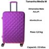 Mala de Viagem Rodinha Media 23kg em Abs Rígida Cor:rosa 2 - 3