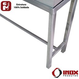 Churrasqueira Inox Classic - Inox 430 - 80x22x90 Cm - 3