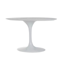 Ver imagem 1 de Base de Mesa de Jantar Saarinen Oval Para Tampo de 244x137 Cm Branca Modelar Art Moveis
