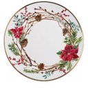 Ver imagem 1 de Prato Raso Natal Filetado Linha Guirlanda Alleanza Filetado Guirlanda