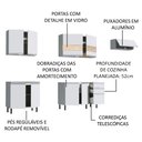 Ver imagem 5 de Armário de Cozinha Completa 280cm Branco Marcela Madesa 03SR