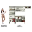 Ver imagem 5 de Cozinha Compacta Madesa Emilly Top com Armário e Balcão Branco Cor:Branco