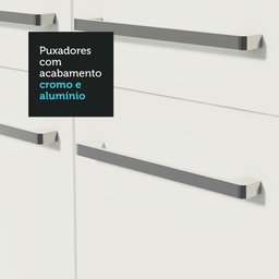 Cozinha Compacta Madesa Emilly Top com Armário e Balcão Branco Cor:Branco - 8