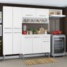 Cozinha Compacta Madesa Emilly Top com Armário e Balcão Branco Cor:Branco - 1