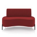 Ver imagem 5 de Sofá 2 Lugares Living 135cm Pé Ferro Pto Maraú Veludo Vermelho K01 - D'Rossi