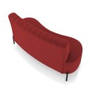 Ver imagem 7 de Sofá 2 Lugares Living 135cm Pé Ferro Pto Maraú Veludo Vermelho K01 - D'Rossi