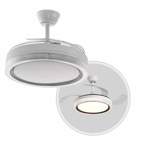 Ventilador de Teto Pás Retráteis Sagitta C/ Controle Remoto