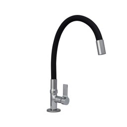 Torneira Cozinha Bancada Gourmet Colors Mangueira Silicone Preta Del Metais Exclusivo - 1