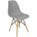 Ver imagem 2 de Kit 11 Cadeiras Charles Eames Eiffel Wood Design Cinza