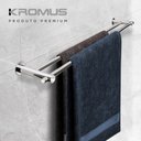 Ver imagem 4 de Toalheiro Duplo 80 Cm Inox - Kromus Rd0112-80