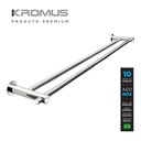 Ver imagem 2 de Toalheiro Duplo 80 Cm Inox - Kromus Rd0112-80