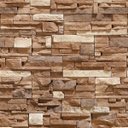Ver imagem 3 de Papel de Parede Adesivo Pedras Rústicas Tons de Marrom 10m