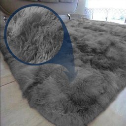 Tapetes Sala/Quarto Cinza 3,0X2,0 Macio Lindo 40mm Casen - 4