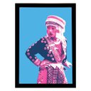 Ver imagem 3 de Quadro decorativo Menina do Doi Suthep 45x33cm (Moldura preta)