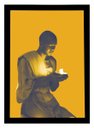 Ver imagem 3 de Quadro decorativo Monge no Loy Krathong 45x33cm (Moldura preta)