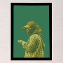 Ver imagem 2 de Quadro decorativo Trabalhadora de Bangkok 45x33cm (Moldura preta)