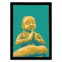 Ver imagem 3 de Quadro decorativo Estátua no Doi Inthanon 45x33cm (Moldura preta)