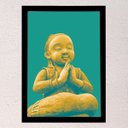 Ver imagem 2 de Quadro decorativo Estátua no Doi Inthanon 45x33cm (Moldura preta)