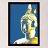 Quadro decorativo Buda do Doi Suthep 45x33cm (Moldura preta) - 2