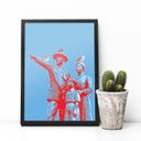 Ver imagem 1 de Quadro decorativo Imigrantes Japoneses 45x33cm (Moldura preta)