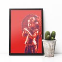 Ver imagem 1 de Quadro decorativo Menina do Sunday Market 45x33cm (Moldura preta)