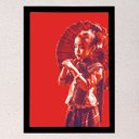 Ver imagem 2 de Quadro decorativo Menina do Sunday Market 45x33cm (Moldura preta)