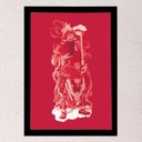 Ver imagem 2 de Quadro decorativo Porta em Kuan Alley e Zhai Alley 45x33cm (Moldura preta)