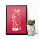 Ver imagem 1 de Quadro decorativo Porta em Kuan Alley e Zhai Alley 45x33cm (Moldura preta)