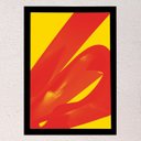 Ver imagem 2 de Quadro decorativo Dragão Amarelo 45x33cm (Moldura preta)