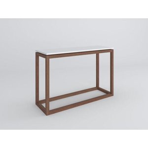 Mesa de Apoio Supreme Amêndoa/Branco