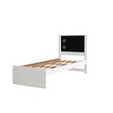 Ver imagem 4 de Cama Bibox Solteiro Barcelona Branco / Preto - Tebarrot