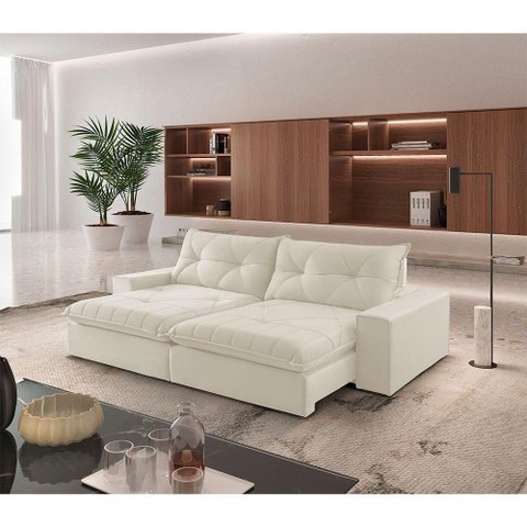 Sofá Hall Linho Dois Módulos de 100m B25cm Meu Sofá Online A302 Linho Branco