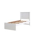 Ver imagem 1 de Cama Solteiro Barcelona Branco e Preto - Tebarrot