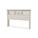 Ver imagem 2 de Cabeceira Casal 1,40 Havana com Nichos Off White/Madeira - Tebarrot