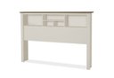Ver imagem 2 de Cabeceira Casal 1,40 Havana com Nichos Off White/Madeira - Tebarrot