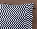Ver imagem 5 de Jogo Lençol 4 Peças Cama Viúva 1,88mx1,28mx30cm 100% Algodão 180 Fios Chevron Preto