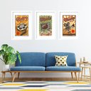 Ver imagem 1 de Kit 3 Quadros Grandes Cinema Retrô 60x48cm:moldura Branca