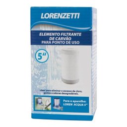 Refil Loren Acqua 5 Ponto De Uso Elemento Filtrante Carvão - 2